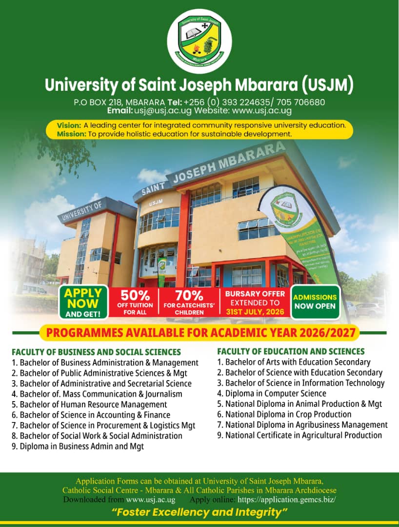 USJM Admissions for Academic Year 2026/2027 Now Open
